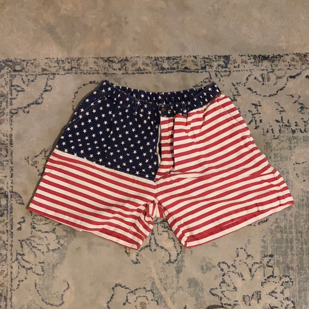 Chubbies American Flag Print Shorts